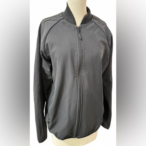 Adidas SST Bonded Black Track Bomber Jacket Size Large - Picture 1 of 4